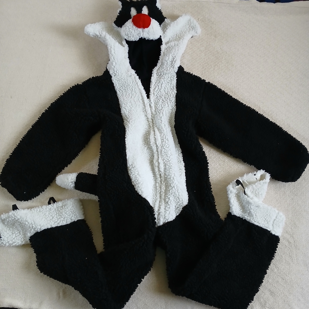 warner bros ♡ sylvester the cat vintage halloween costume 2000 90s y2k reteo